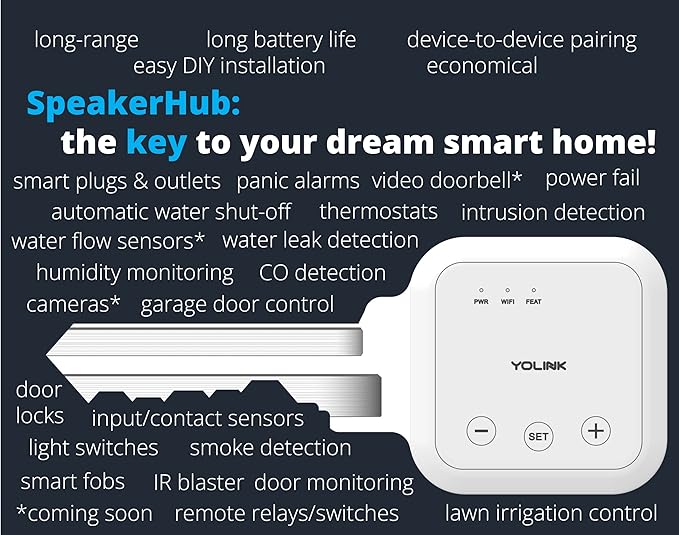 YoLink Water Leak Sensor 2, 1/4 Mile World's Longest Range Smart Home Water Leak Sensor, Water Leak Detector with Built-in Siren Up to 105dB, Compatible with Alexa and IFTTT - SpeakerHub Included - Image 9