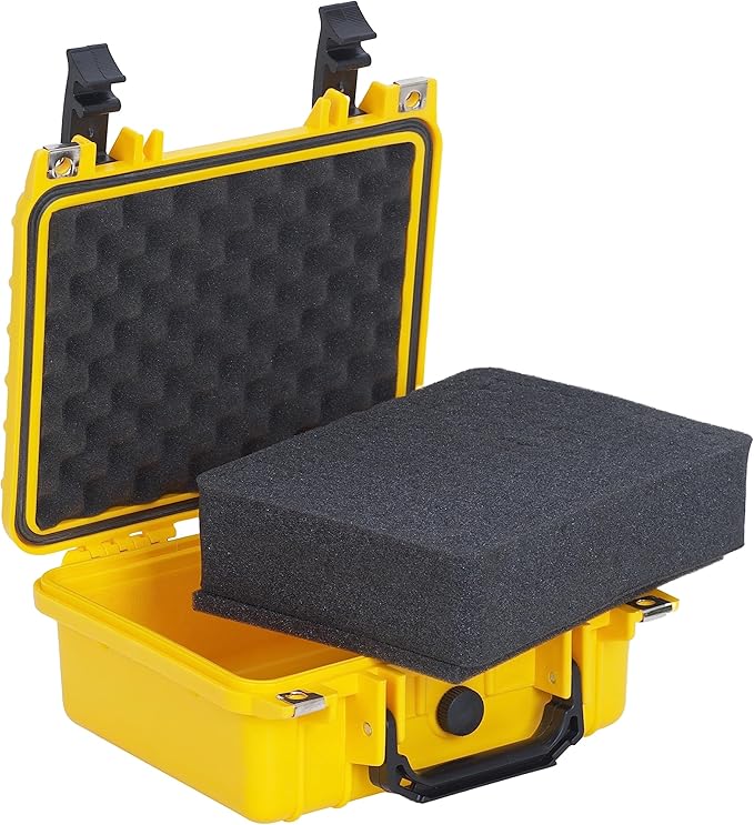 MEIJIA Portable All Weather IP67 Waterproof Protective Case,Hard Camera Case,Dry Case with Customizable Foam,Fit Use Of Drones,Camera,Equipments,10.62 x9.68x4.87inches - Image 3