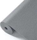 100% EVA Shelf Liner for Kitchen Cabinet, 18" x 240" Drawer Liners Non Adhesive Non Slip Waterproof Plastic Paper, Dresser Pantry Bathroom Refrigerator Protector, Grey by ALIUNI