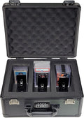 Vault Trading Card Storage Box - Lockable Sports Cards Hard Case with Spring-Loaded Pushers for Top Loaders & Graded Cards - 3 Row by CardTitan