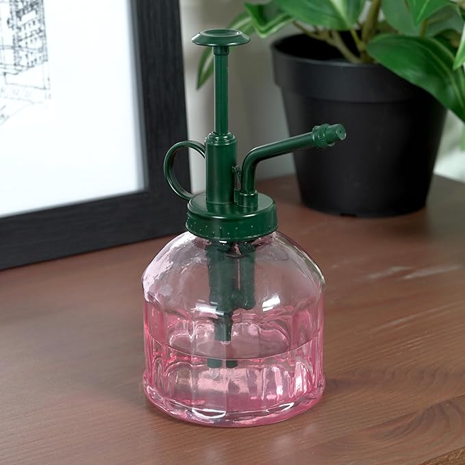 Houseplant Mister Spray Bottle – 180ml Pink Glass Plant Sprayer with Green Lid – Fine Mist for Humidity Control – Stylish Indoor Plant Care Accessory – Ergonomic and Leakproof Design - Image 8