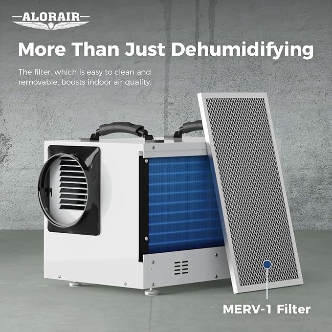 ALORAIR 120 PPD Wi-Fi Dehumidifier for Crawl Space, Basement, and Commercial Use, 2025 Energy Star APP Control, Auto-Defrost Crawlspace Dehumidifiers - Image 8