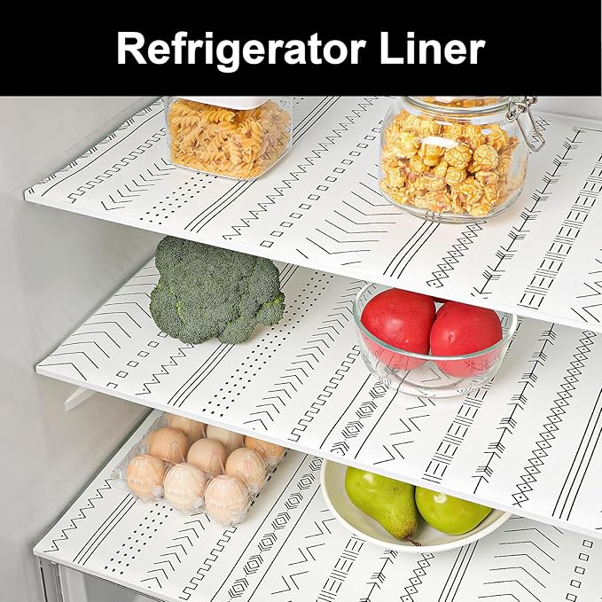 Cooyes Shelf Liner Drawer Liners, Shelf Liners for Kitchen Cabinets, Non-Adhesive Cabinet Liner, EVA Waterproof Non-Slip Refrigerator Liners for Kitchen Drawers - Image 5