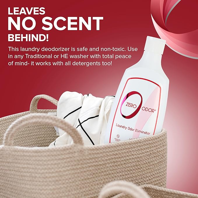 Zero Odor – Laundry Odor Eliminator - Permanently Eliminate laundry Odor – Patented Molecular Technology Best For Clothes, Towels & Linens, Shoes, Bags, Etc. - rinse and refresh Again, 16oz - Image 9