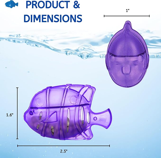 Nispira 24 Fish Universal Demineralization Cleaners for Protec Guardian Aquastick Humidifiers Ultrasonic Evaporative Dehumidifiers Hard Water Removes White Dust Odor - Image 2