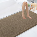 Smiry Luxury Chenille Bathroom Rugs 59x35, Extra Soft and Absorbent Shaggy Bath Mat, Machine Washable, Non-Slip Plush Carpet Runner for Tub, Shower, and Floor, Home Decor Accessories, Camel by Smiry