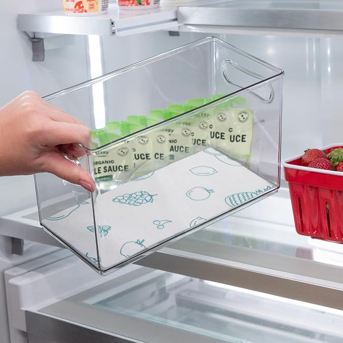 S&T INC. Fridge Liners, Shelf Liners for Kitchen Cabinets and Storage Bins, Non Adhesive Refrigerator Liners, Washable and Absorbent, 12 Inch x 24 Inch, Fruits, 5 Pack - Image 5