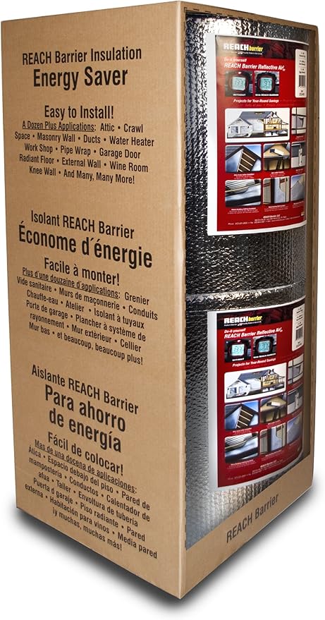 DD24100 Double Reflective Air, Polyethylene Insulation Roll, (2 ft x 100 ft), Sound Reduction, Easy Installation, for Attics, Exterior and Interior Walls, Garage Ceilings, and More - Image 2