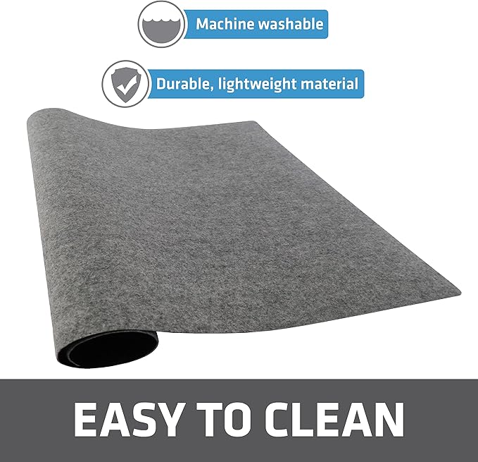 Drymate Premium Under Sink Mat, Waterproof Cabinet Protection Mats for Kitchen & Bathroom, Absorbent Shelf Liners, Slip-Resistant, Machine Washable (USA Made)(24”x29”)(Light Grey)(12-Pack) - Image 5