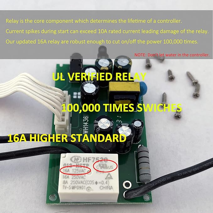 WH1436A 10A Temperature Controller 110V Digital Thermostat Switch Sous Vide Controller NTC 10K Sensor Improved Version - Image 5