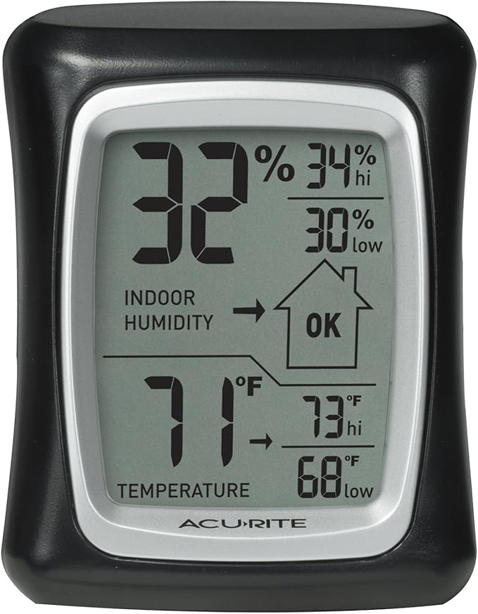 AcuRite Indoor Digital Thermometer & Hygrometer with Temperature and Humidity Gauge (00325) - Image 3