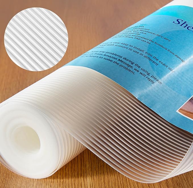 Shelf Liner, 17.5 Inches x 20 FEET Non-Slip Kitchen Cabinet Liner, Washable Oil-Proof Non-Adhesive Contact Paper for Kitchen Drawer, Cabinet, Shelves, Refrigerator, Storage, Desks, coutertops - Image 2