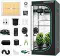 MARS HYDRO 3x3 Grow Tent Kit Complete System,150W TS1000 LED Programmable&Dimmable Grow Light, 32"x32"x63" 1680D High Reflective Mylar Grow System with 4inch Smart WiFi Control Ventilation System by MARSHYDRO