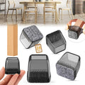 24PCS Square Chair Leg Floor Protectors, Furniture Sliders, Chair Leg Protectors for Hardwood Floors, Non-Slip Felt Furniture Pads, Silicone Cap Covers to Protect Floors, (Fit 0.75" - 1.1") by Indemo