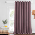 NICETOWN Privacy Room Divider Curtain Thermal Blackout Curtain for Patio Door, Living Room, Bedroom Partition and Shared Office Space, 1 Grommet Panel, Dry Rose, 100 inch x 108 inch Long by NICETOWN
