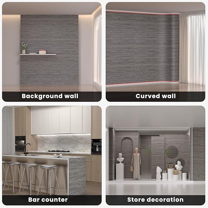 3D Wall Panels Peel and Stick – 23.82"x110" PVC Faux Texture, Self Adhesive Waterproof Wall Covering, DIY Accent Wall, Sofa Background Backsplash & Modern Home Decor, Covers 18 sq.ft - Image 3