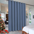RYB HOME Privacy Room Divider Curtains Blackout Thermal Insulating Soundproof Partitions for Restroom Dorm Apartment Separator Kids Nursery Home Office Meeting, 1 Panel, Stone Blue, W 100 x L 84 inch by RYBHOME