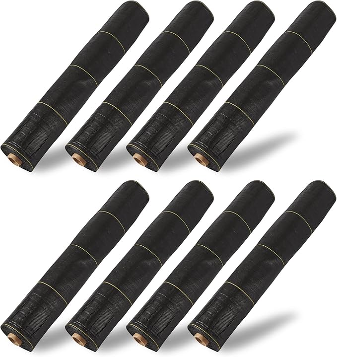 Dewitt 8-Pack Sunbelt Weed Barrier Fabric 3.2 oz, 4 x 300 Feet – Heavy-Duty Ground Cover Mat for Greenhouse Floors, Garden Rows, Raised Beds, Yard Gardening, and Outdoor Landscape Protection by DeWitt