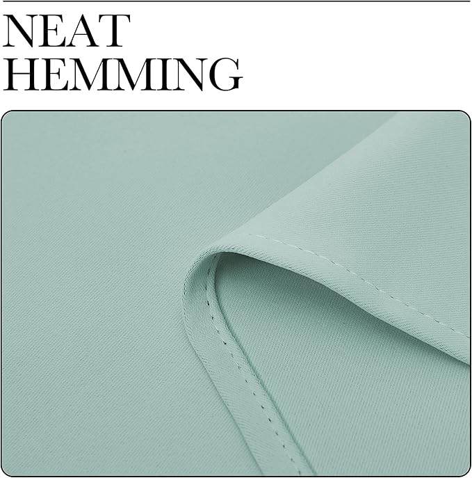NICETOWN Kitchen Blackout Window Curtain Panel, Aqua Blue, 1 Panel, 55 by 78 inches Long, Home Fashion Thermal Insulated Solid Grommet Room Darkening Drape for Apartment - Image 7
