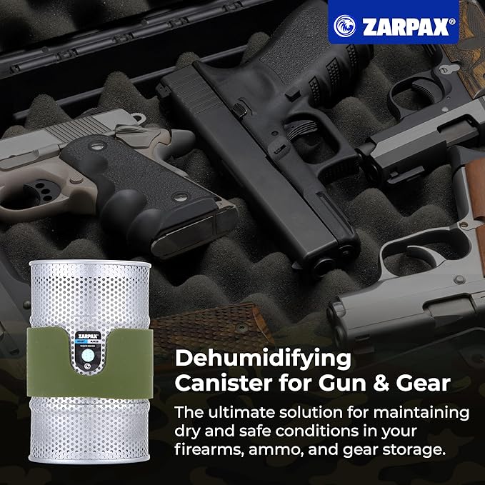 7oz Desiccant Canisters for Gun Safe 2-Pack – Reusable Gun Safe Dehumidifier Canisters, Silica Gel Canister for Safe Humidity Control, Moisture Absorber for Gun Safes and Ammo Boxes - Image 4