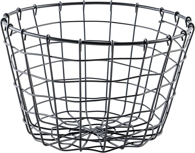 G.E.T. Round Heavy-Duty Iron Wire Utility Storage Basket for Pantry, Storage and More, 8" x 5" - Image 2