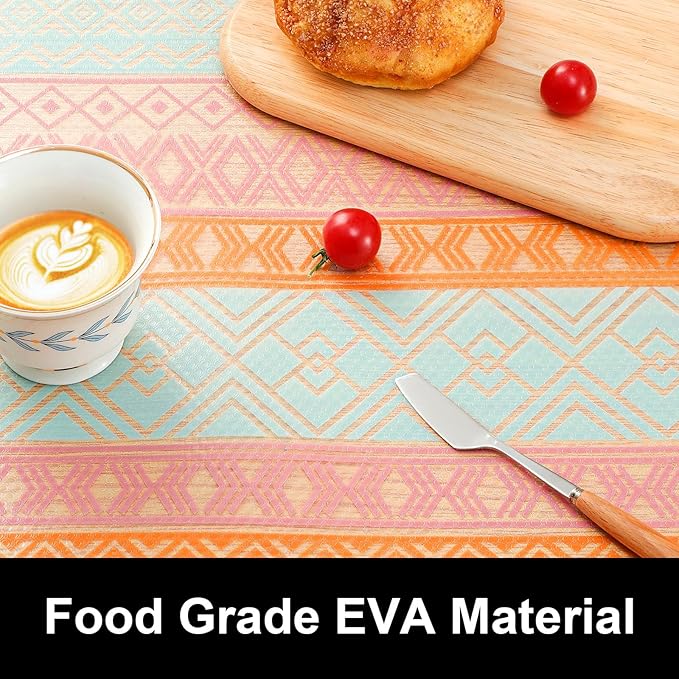 Cooyes Shelf Liners for Kitchen Cabinets, Refrigerator Liners Waterproof & Oil-Proof Kitchen Cupboard Liner Drawer Mats EVA Material Non Adhesive Fridge Liner for Shelves（23.6" W x 360" L） - Image 5