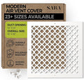 SABA Home Decor Air Vent Cover Grille - Acrylic Plexiglass 14 x 14 Duct Opening, 16 x 16 Overall White Finish Decorative Covers for Walls & Ceilings NOT for Floor USE, Venetian by SABAHomeDecor