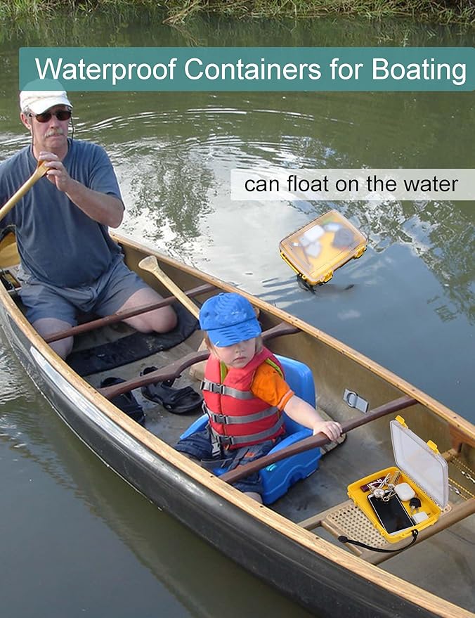 Avlcoaky Dry Box Waterproof Dry Boxes Small Waterproof Watertight Containers for Kayaking & Boating Waterproof Case Outdoors Dry Storage Box - Image 3