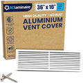 36x10 Inch (Duct Opening) Air Return Vent Cover Decorative – Premium Aluminum AC Vent Cover for Ceiling & Wall, Rustproof Grille, Ideal for Home HVAC Grille, Durable & Easy to Install by ACLAMINAIRE by LAMINAIRE