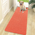 OLANLY Dog Door Mat for Muddy Paws 70x24, Absorbs Moisture and Dirt, Absorbent Non-Slip Washable Doormat, Quick Dry Chenille Mud Mat for Dogs, Entry Indoor Entryway Carpet for Inside Floor, Coral by OLANLY