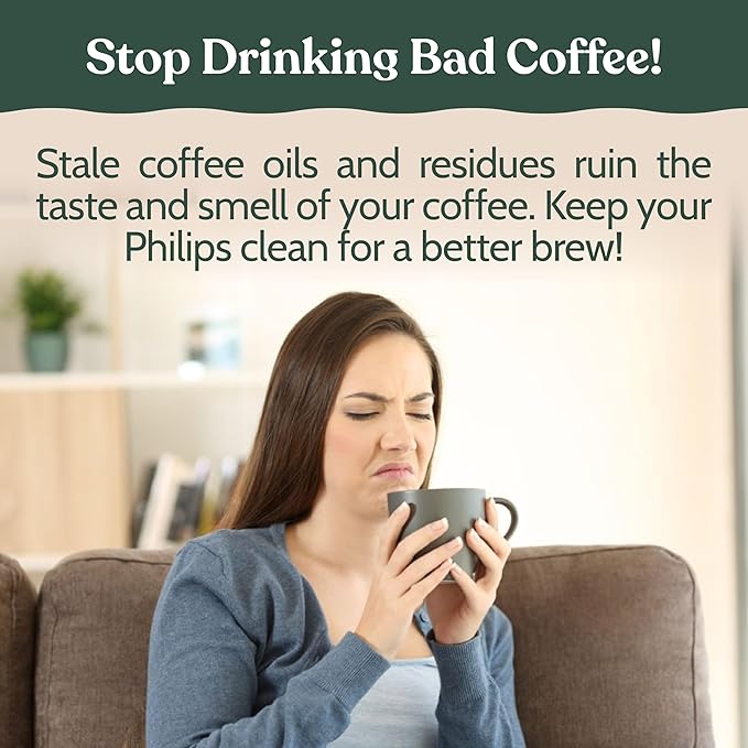Roobi Cleaning Tablets & Filters Compatible with Philips Saeco. Includes 16 Espresso Cleaning Tablets & 4 Water Filters. Carbon Neutral Philips Cleaner Kit. 1 Year Supply. - Image 6