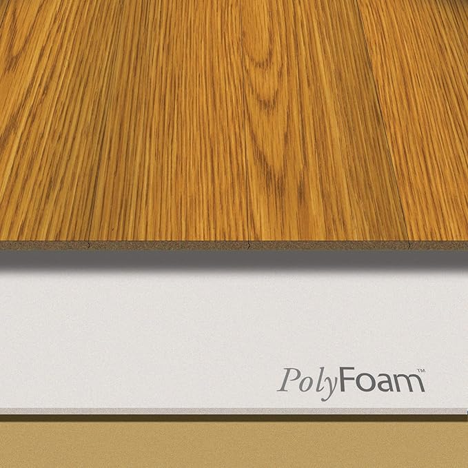 PolyFoam Multipurpose Foam Underlayment – 100 sq ft Roll for Laminate & Wood Flooring, Moisture-Resistant, Shock-Absorbing, Lightweight, Easy to Install, Made in USA - Image 5