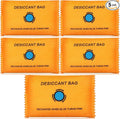 5 Packs 100g Rechargeable Desiccant Moisture Absorbing Bag for Storage Bin Silica Gel Dehumidifier Bag Reusable Indicating Desiccant Packet for Car Home Closet by Threlaco