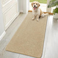 OLANLY Dog Door Mat for Muddy Paws 70x32, Absorbs Moisture and Dirt, Absorbent Non-Slip Washable Doormat, Quick Dry Chenille Mud Mat for Dogs, Entry Indoor Entryway Carpet for Inside Floor, Beige by OLANLY
