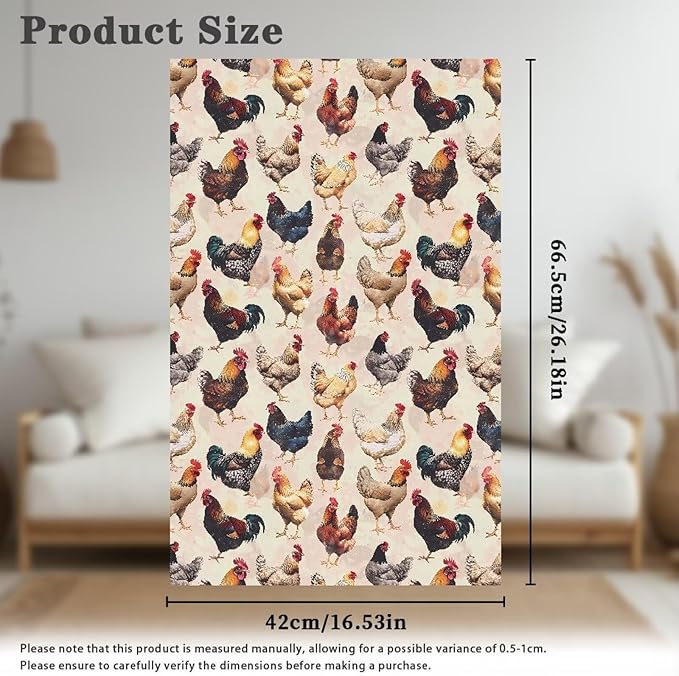 Rooster Headrest Cover for Sofa Recliner Washable Fabric Couch Slipcover Scratch Hair Resistant Furniture Protector for Sofa Couch - Image 5