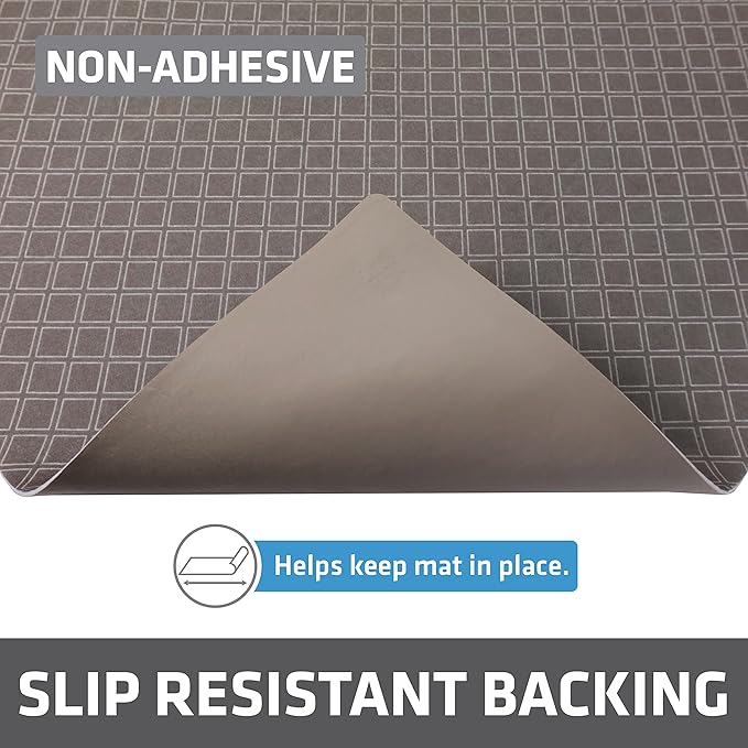 Drymate Premium XL Under Sink Mat, Waterproof Cabinet Protection Mats for Kitchen & Bathroom, Absorbent Shelf Liners, Slip-Resistant, Non-Adhesive, Machine Washable (USA Made)(24”x59”)(Taupe) - Image 4