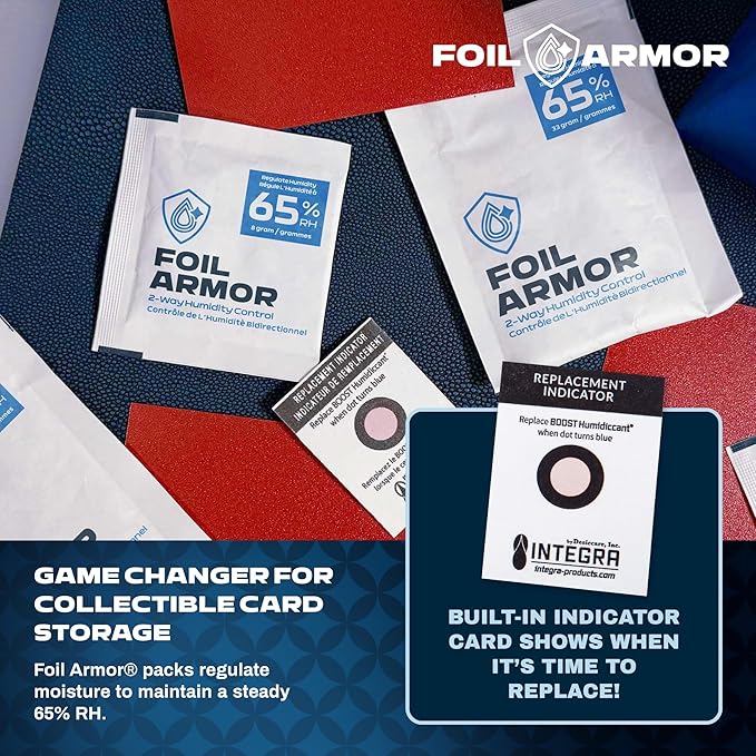 65% RH, 2-Way Humidity Control Packs for Trading Cards – 8g, Pack of 20 – Flatten Curled Foils, Preserve Collectible, Holographic, Rare & Sports Cards Storage Protection - Image 7
