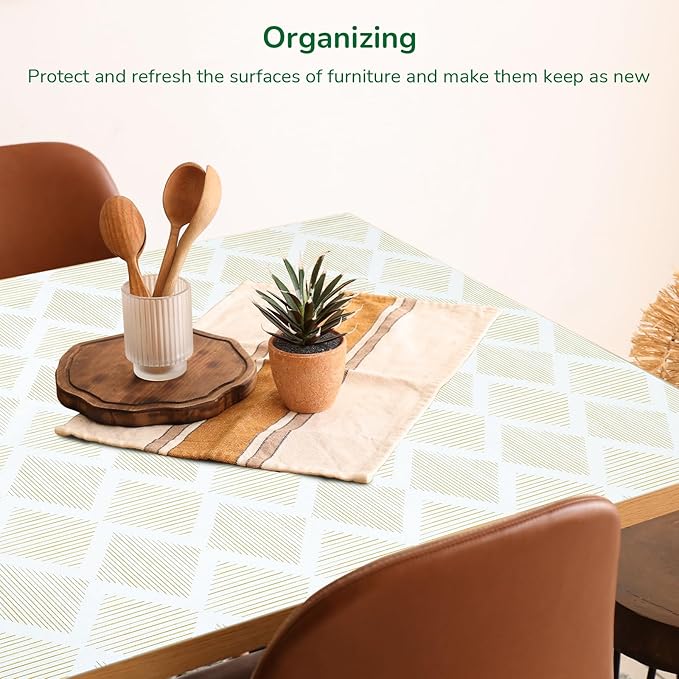Drawer and Shelf Liner for Kitchen 17.5in x20FT, Non-Slip Non-Adhesive Cabinet Liners for Cupboard, Dresser, Shelves, Tool Box, Pantry, Thickened Easy Install, Strong Grip, Yellow&White - Image 7