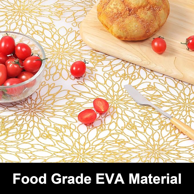 Cooyes Drawer Liner Shelf Liners for Kitchen Cabinets Refrigerator Liners Waterproof Kitchen Cupboard Liner Drawer Mats EVA Material Non Adhesive Fridge Liner for Shelves（17.5" W x 78.7" L） - Image 6