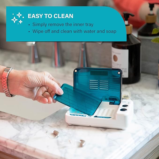 Hearing Aid Dryer Dehumidifier – Cochlear Implant & Hearing Aid Cleaner Removes Sweat & Moisture from Hearing aids & Wireless Earbuds in High Humidity – Hearing Aid Dehumidifier by Serene Innovations - Image 5