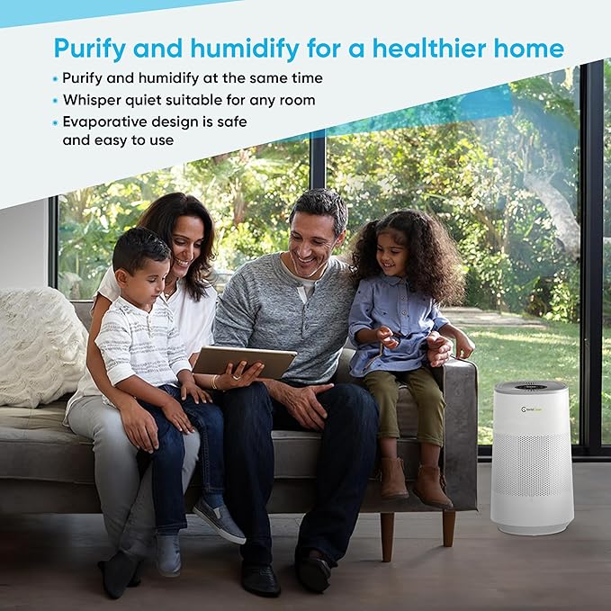 Air Purifier and Humidifier Combo All in One for Bedroom - Quiet 2 in 1 Smart Air Humidifier and Purifier for Home - Use Year-round for up to 1100 sq ft - InvisiClean AquaNova - Image 9