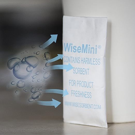 0.5 Gram 2000 Pack Silica Gel Packs, Dessicant Packets, Moisture Absorbers for Food Storage, Food Grade Desiccant Dehumidifiers, WiseMini - Image 5