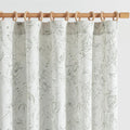 jinchan Floral Curtains 96 Inches Long Charcoal Grey Flower Linen Farmhouse Curtain for Living Room French Country Vintage Curtain Rod Pocket Curtains Set 2 Panels Gray Floral Printed by JINCHAN