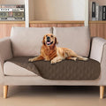 gogobunny 3X Stronger Waterproof Pet Blanket, Scratch Proof Furniture Protector for Dogs Cats, Reversible Cover 32x53 Inch, Dark Chocolate by gogobunny