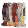 AMOLEN Marble PLA Filament 1.75mm Bundle, Rainbow Rock PLA 3D Printer Filament, 3D Printing Filament Dimensional Accuracy +/- 0.02 mm, 200gX 4 Spools Fit Most FDM Printer by AMOLEN