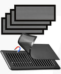 4 PCS Black Magnetic Vent Covers-5.5x12 Magnetic Air Vent Covers with Mesh Screen for Floor/Wall/Ceiling Registers-Easy to Install, Durable Design(Fits Registers 5"to7" Width x 12" to14"Length) by Unknown