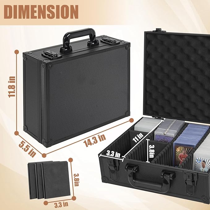Toploaders Storage Box for 3" x 4" 35pt Rigid Card, Top Loader Storage with 7 Partition Holds 600+ Toploaders, Magnetic Card Holders - Image 7