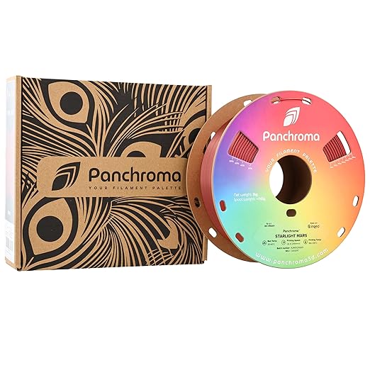 Polymaker Panchroma Red Color Changing PLA, 1.75mm, 1KG, Glitter Starlight Mars 3D Printer Filament, Hides Layer Lines, Easy to Print, Tangle Free, AMS Compatible, Works with Most FDM Printers - Image 9