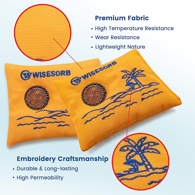 200G x 3PCS Rechargeable Desiccant Packs for Storage, Reusable Dehumidifier Bags Color Indicating Silica Gel Desiccant Packets Moisture Absorbers for Safe Luggage 3D Filaments Electronics - Image 2