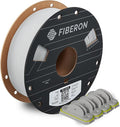 Polymaker Fiberon Light Grey PET-GF15 3D Printer Filament 1.75mm 1KG, 15% Glass Fiber Reinforced, High Strength & Heat Resistance, Ideal for Automotive, Industrial & Functional Parts, AMS Compatible by Polymaker
